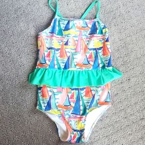 Smockingbird kids sailboat swim suit